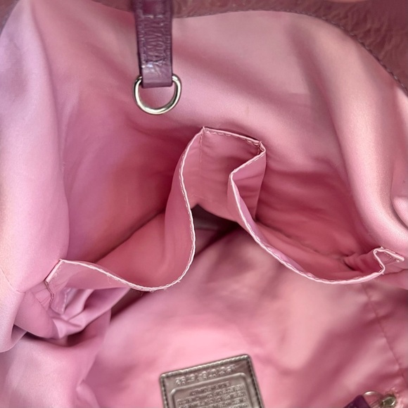 Coach Very Rare Poppy Patent Leather Purple Large Tote Bag - Picture 11 of 14